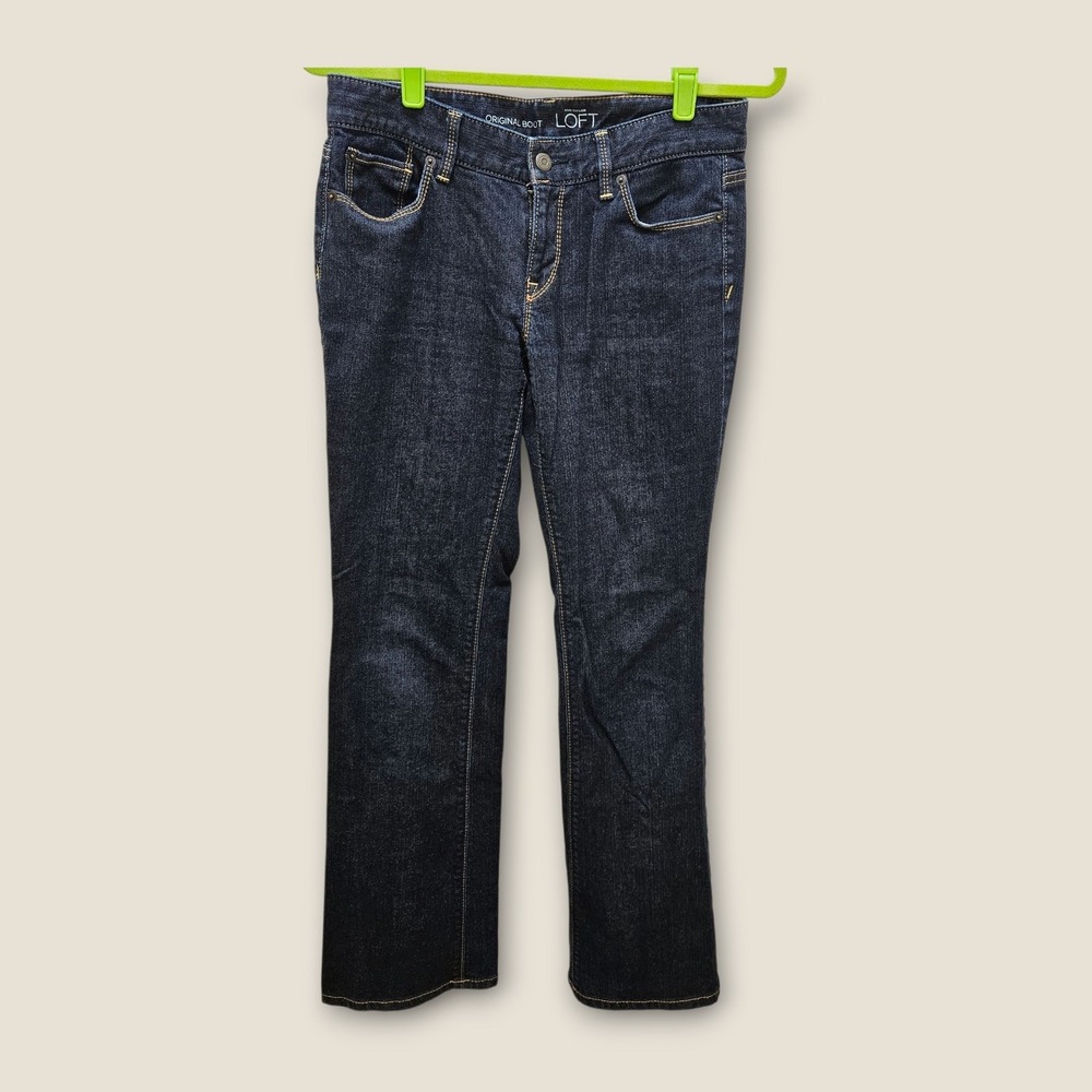 Ann Taylor LOFT Original‎ Boot Cut Jeans Dark Wash Women's Size 6 Denim